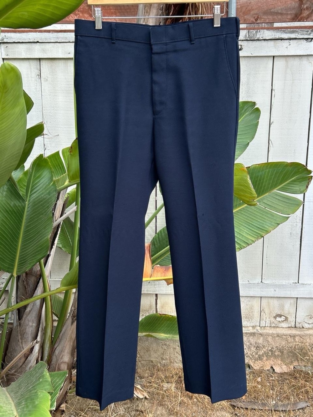 Vintage 1980s Levi’s Action Slacks Talon Zip Navy Pants 34x31